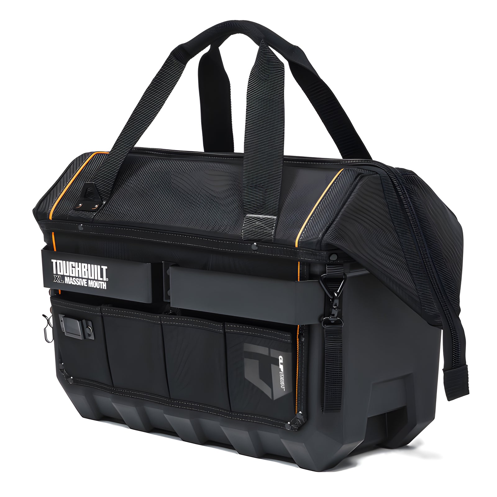 ToughBuilt Waterproof Storage Tool Bag Pouch Organizer, XL Massive Mouth, Black - VMInnovations