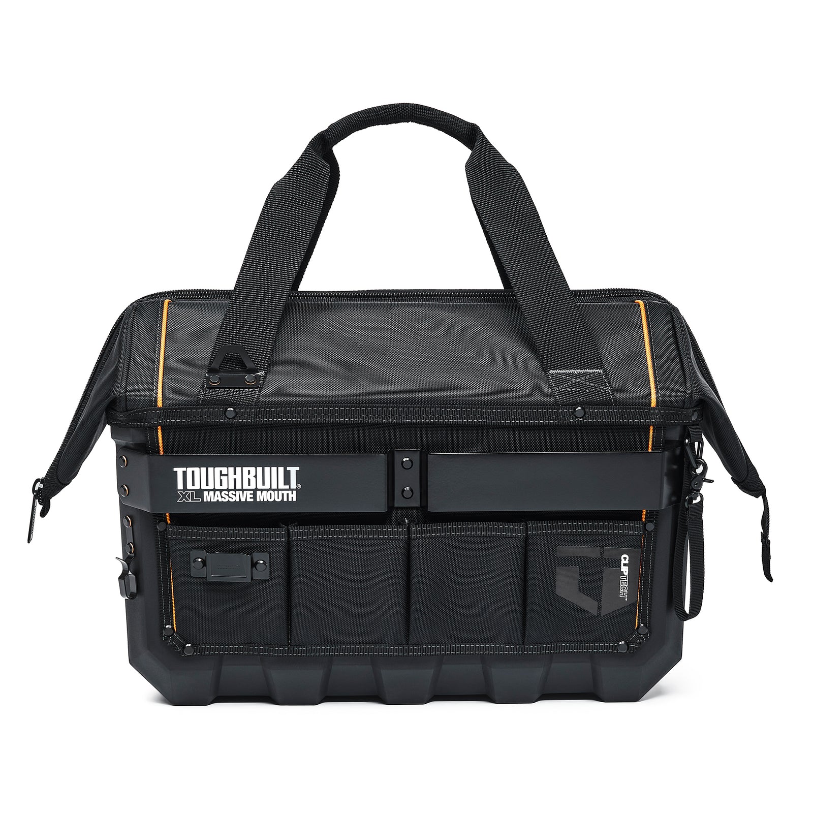 ToughBuilt Waterproof Storage Tool Bag Pouch Organizer, XL Massive Mouth, Black - VMInnovations