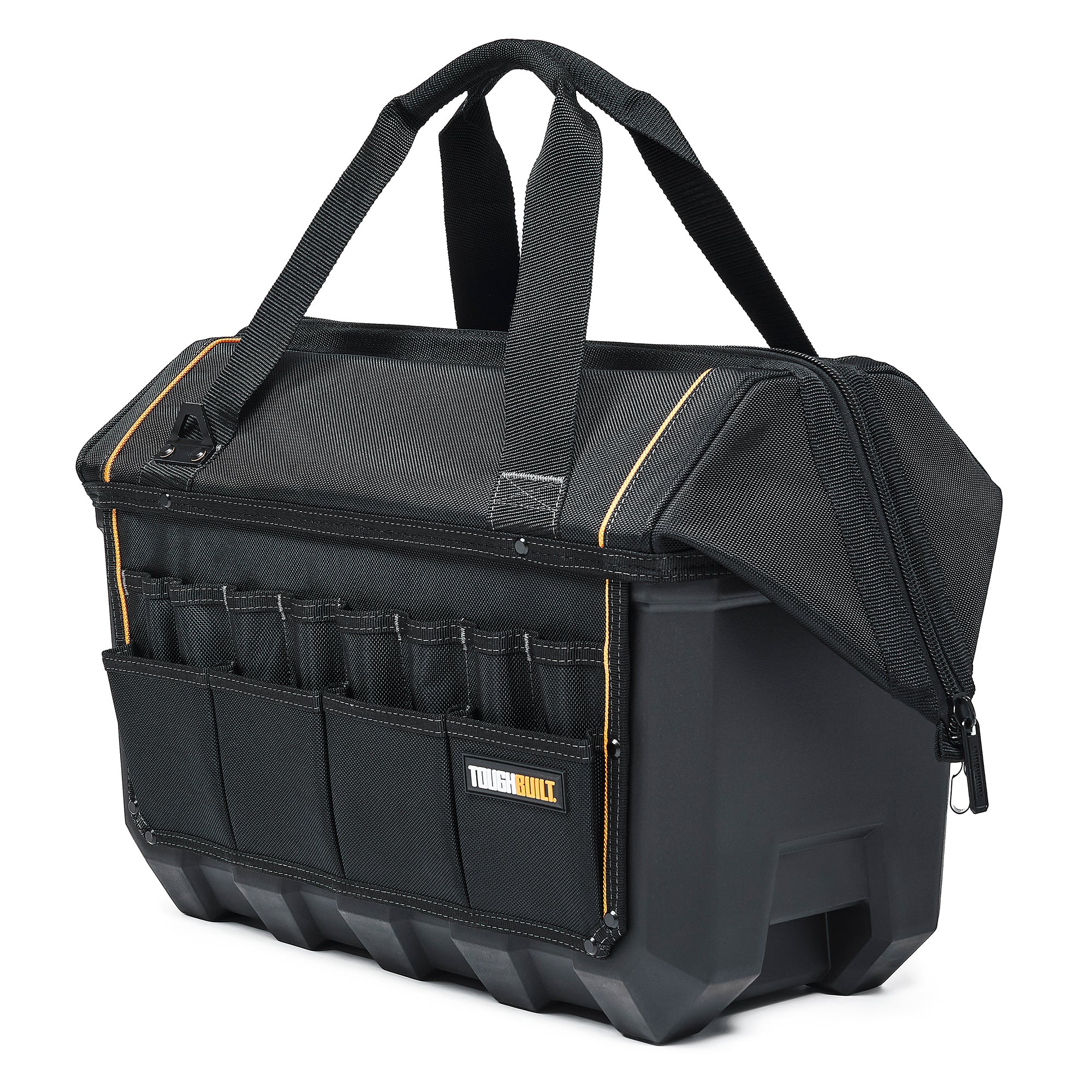 ToughBuilt Waterproof Storage Tool Bag Pouch Organizer, XL Massive Mouth, Black - VMInnovations
