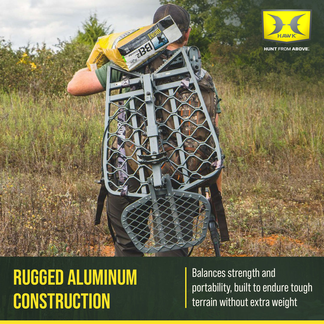 Hawk Ultra Lite Hang-On Stand, Foam Seat Hunting Gear, 27.25x20.5" (Open Box)