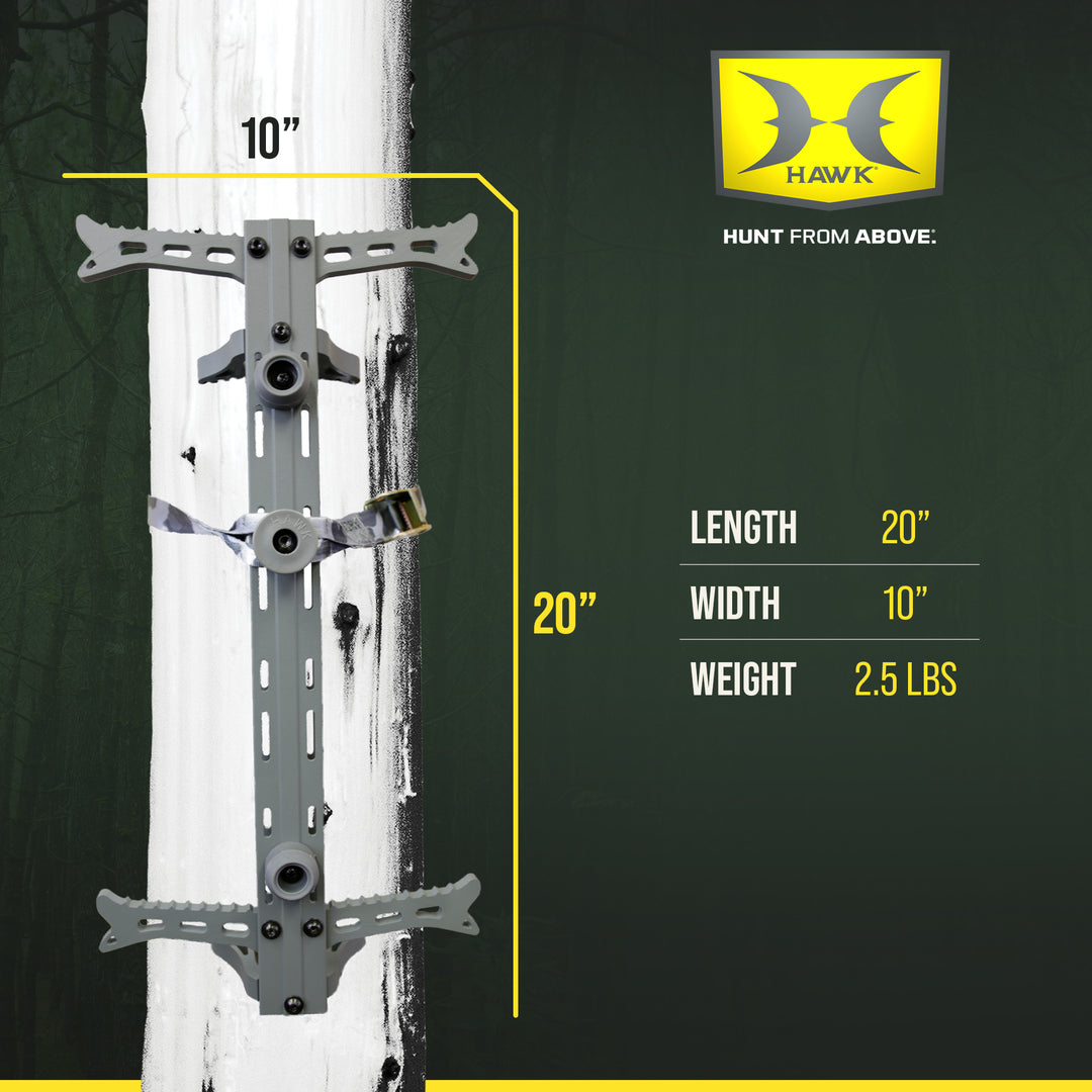 Hawk Helium 4-Pack Aluminum Climbing Sticks, Tree Stand Hunting Gear (Used)