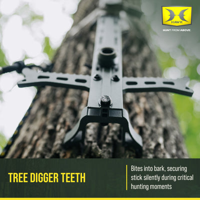 Hawk Helium 4-Pack Aluminum Climbing Sticks, Tree Stand Hunting Gear (Used)