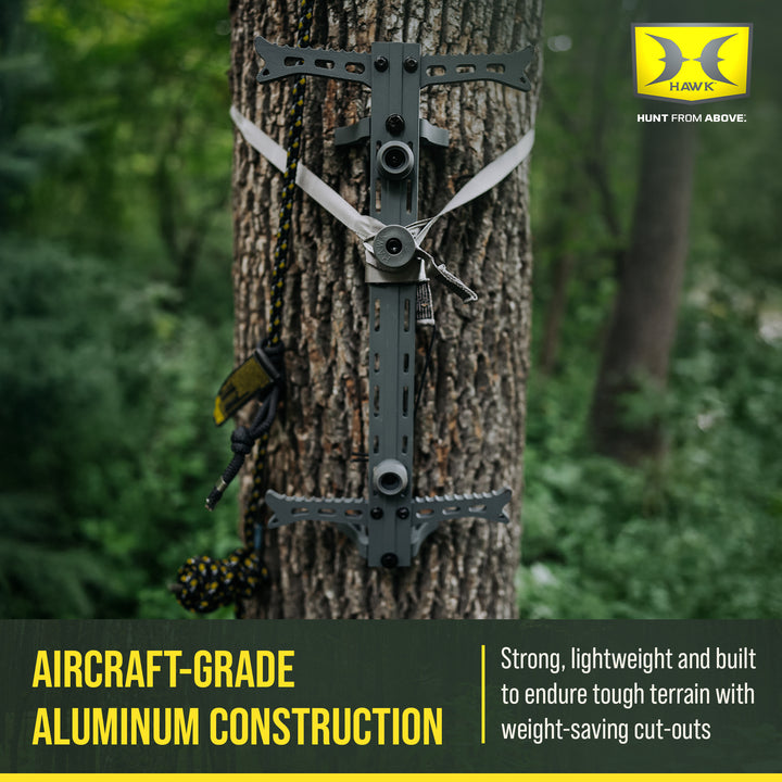 Hawk Helium 4-Pack Aluminum Climbing Sticks, Tree Stand Hunting Gear, 20 Inch