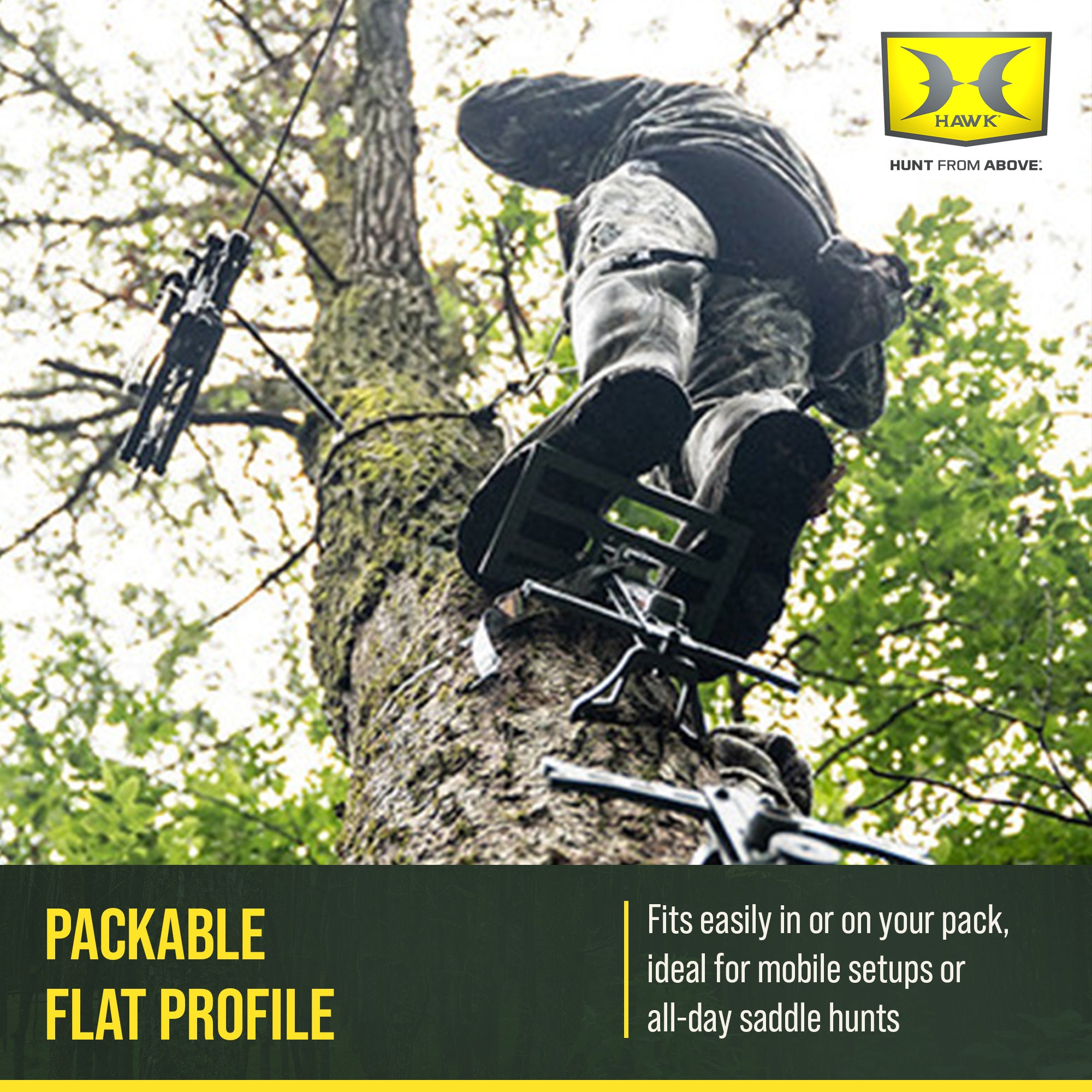 Hawk Helium Hammock Small Platform, Lightweight Tree Stand Hunting Gear (Used)