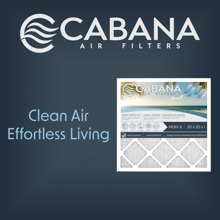 Cabana Air Filters 6pk HVAC Furnace Air Filters, MERV 11, 16 x 25 x 1 (Open Box)