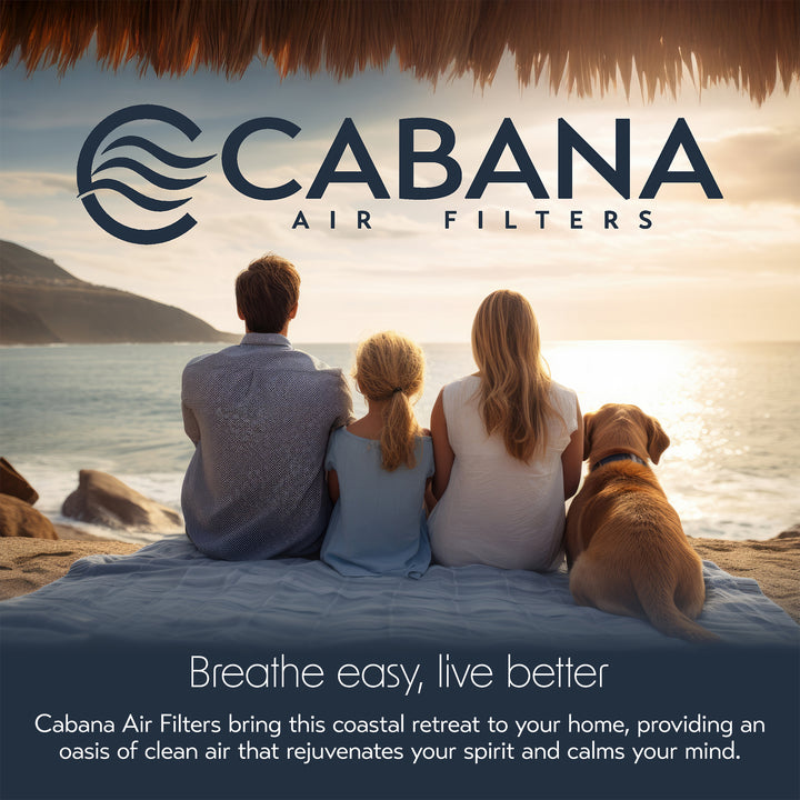 Cabana Air Filters 6 Pack HVAC Furnace Air Filters, MERV 13, 16 x 20 x 1, White