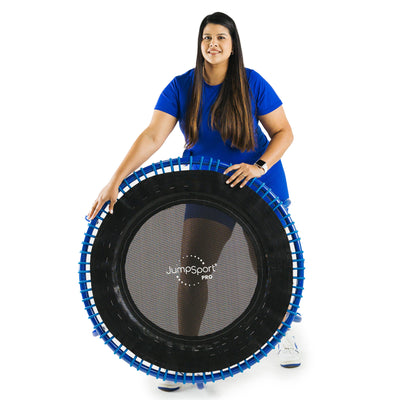 JumpSport 350 PRO Fitness Trampoline, Cardio Equipment, 39", Blue (Open Box) - VMInnovations