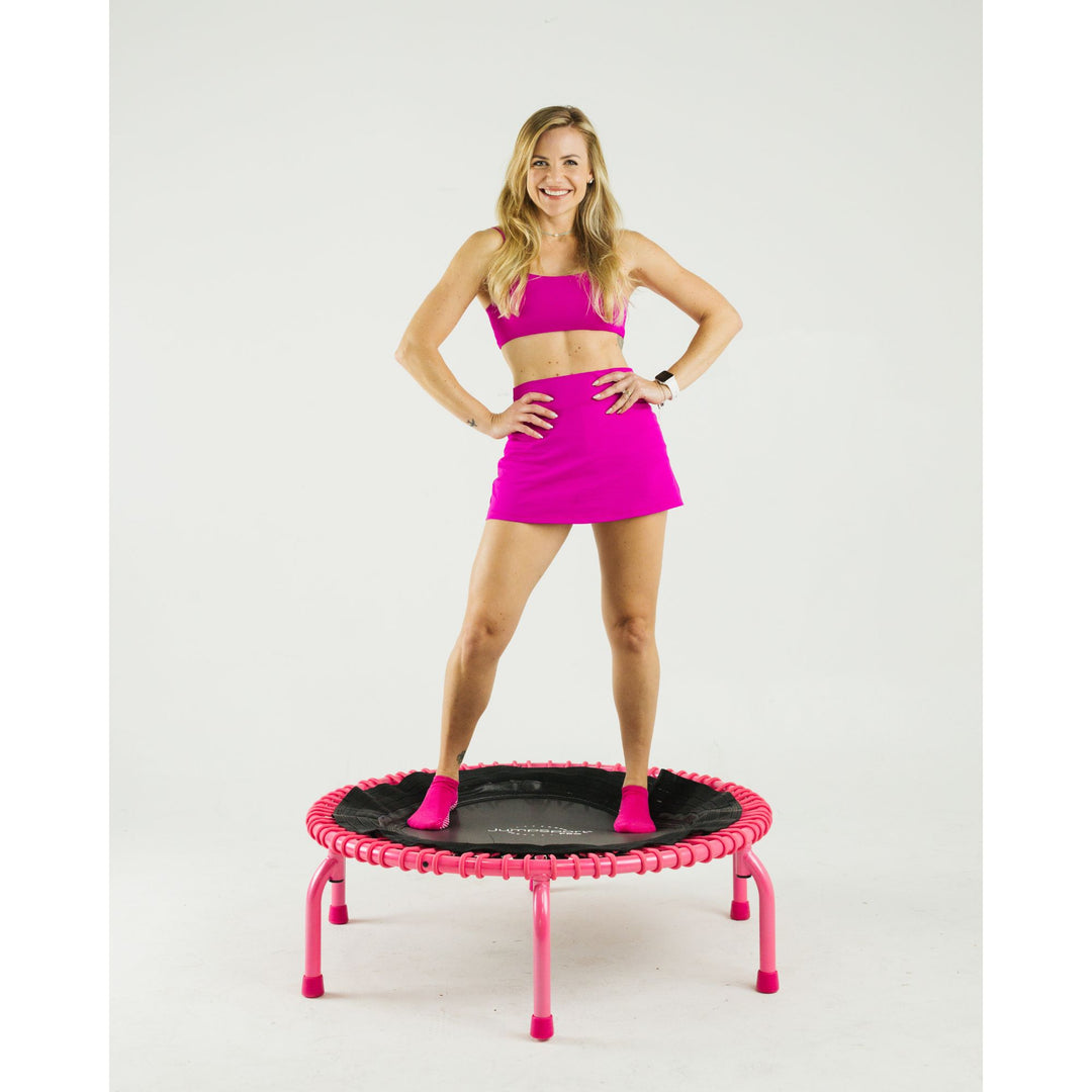 JumpSport 350 PRO Trampoline, Cardio Workout Equipment, 39", Blossom (Open Box)