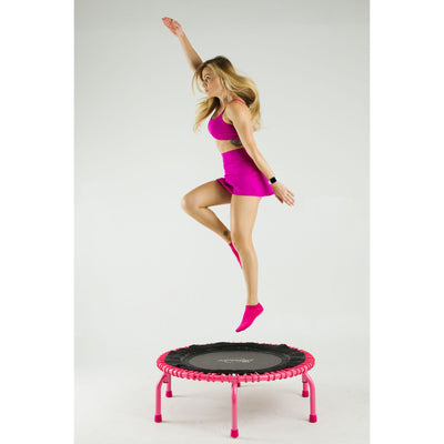 JumpSport 350 PRO Trampoline, Cardio Workout Equipment, 39", Blossom (Open Box) - VMInnovations