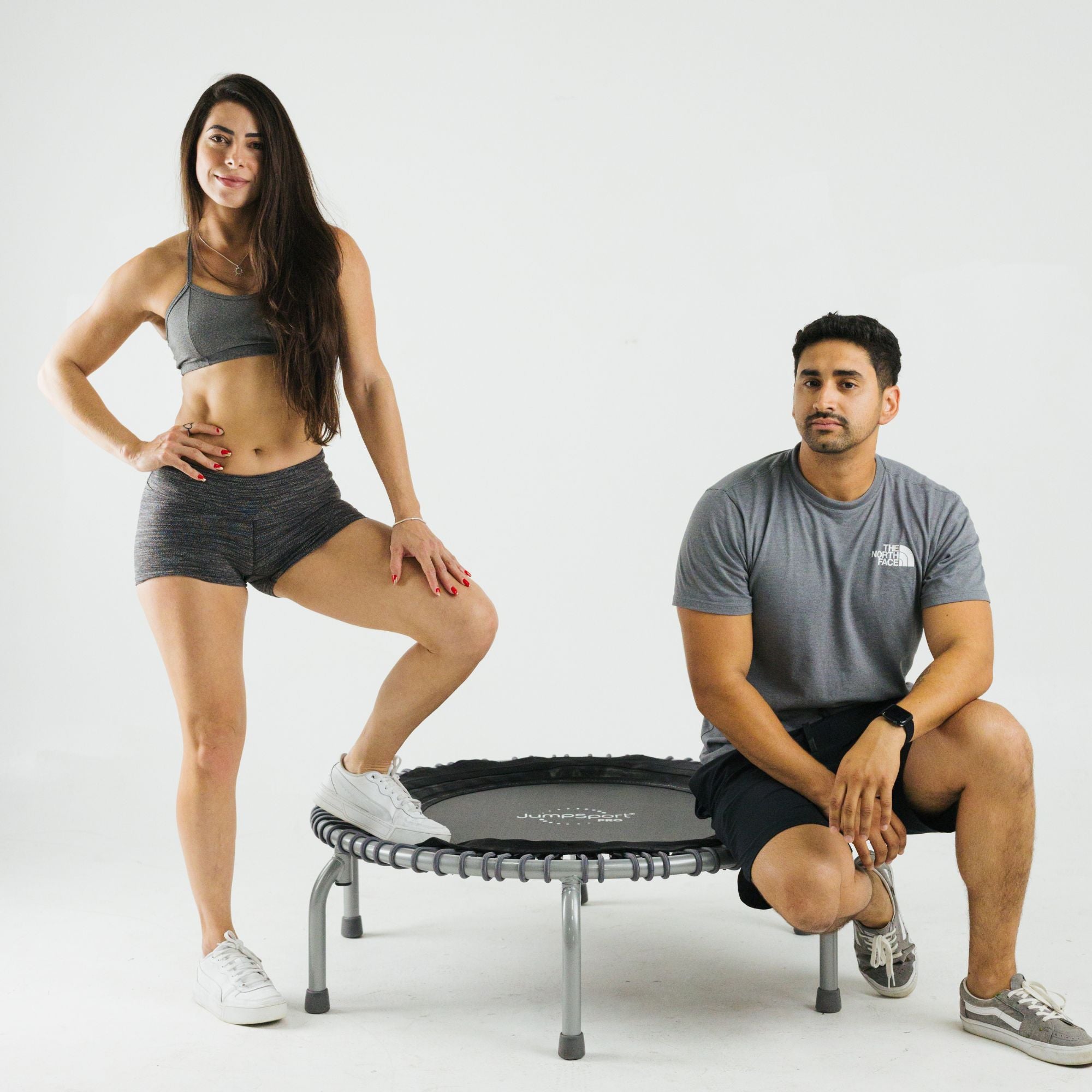 JumpSport 350 PRO Trampoline, Cardio Workout Equipment, 39", Graphite (Open Box) - VMInnovations
