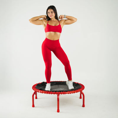 JumpSport 350 PRO Fitness Trampoline, Cardio Workout Equipment, 39 Inch, Ignite - VMInnovations