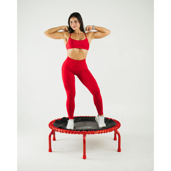 JumpSport 350 PRO Fitness Trampoline, Cardio Workout Equipment, 39 Inch, Ignite