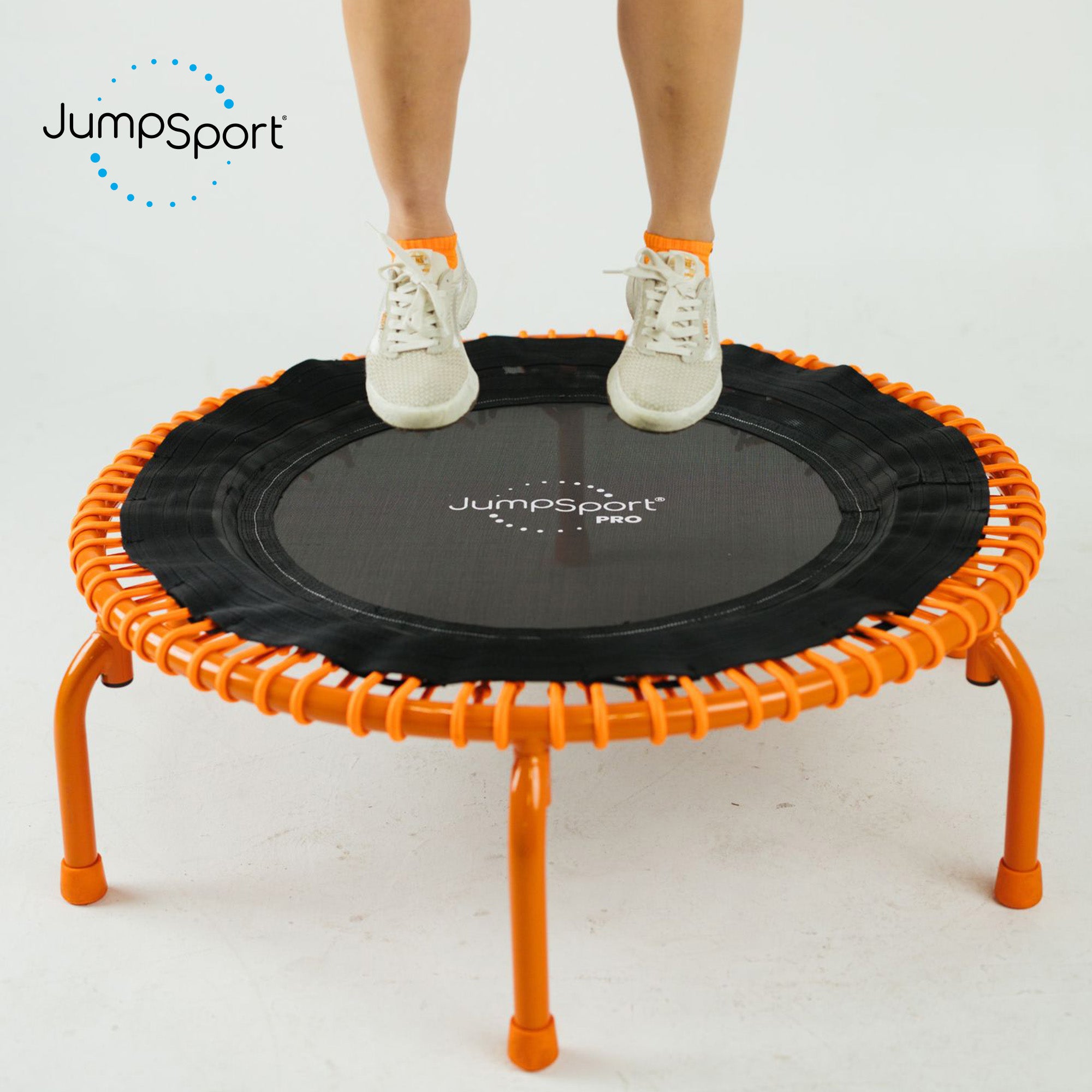 JumpSport 350 PRO Fitness Trampoline, Cardio Equipment, 39', Energize (Open Box)