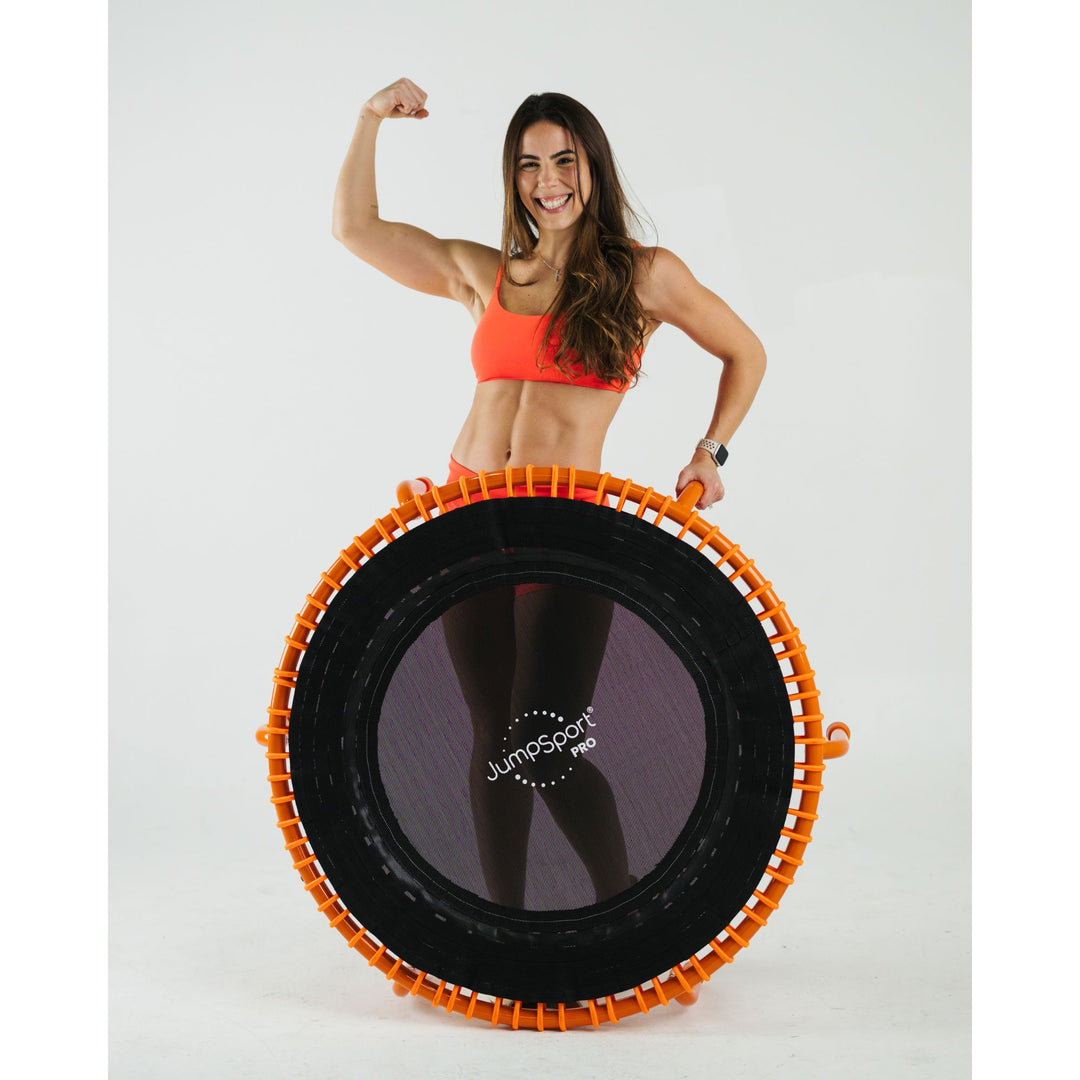 JumpSport 350 PRO Fitness Trampoline, Cardio Workout Equipment, 39 Inch, Energize