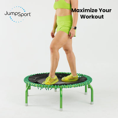 JumpSport 350 PRO Fitness Trampoline, Cardio Workout Equipment (Open Box)