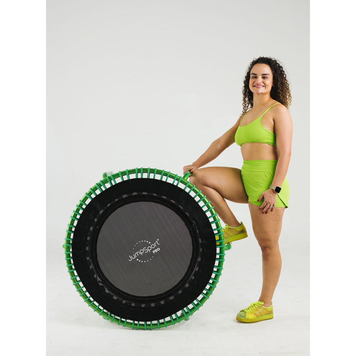 JumpSport 350 PRO Fitness Trampoline, Cardio Workout Equipment (Open Box)