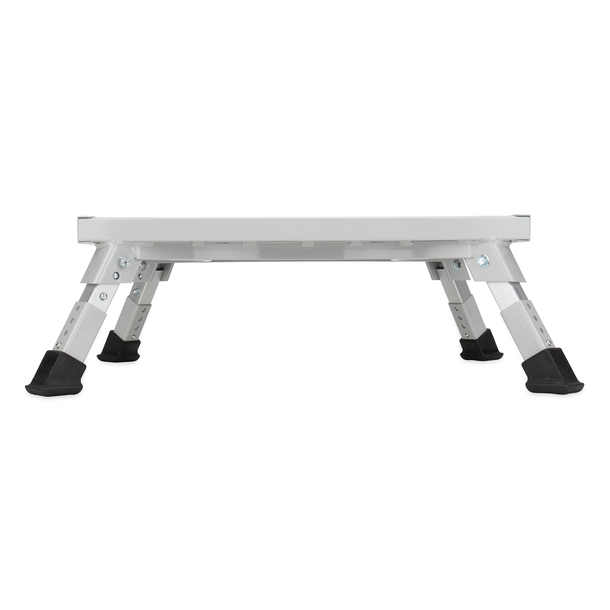 Camco Aluminum Step Stool, Adjustable Height for RV & Trailers, Silver(Open Box)