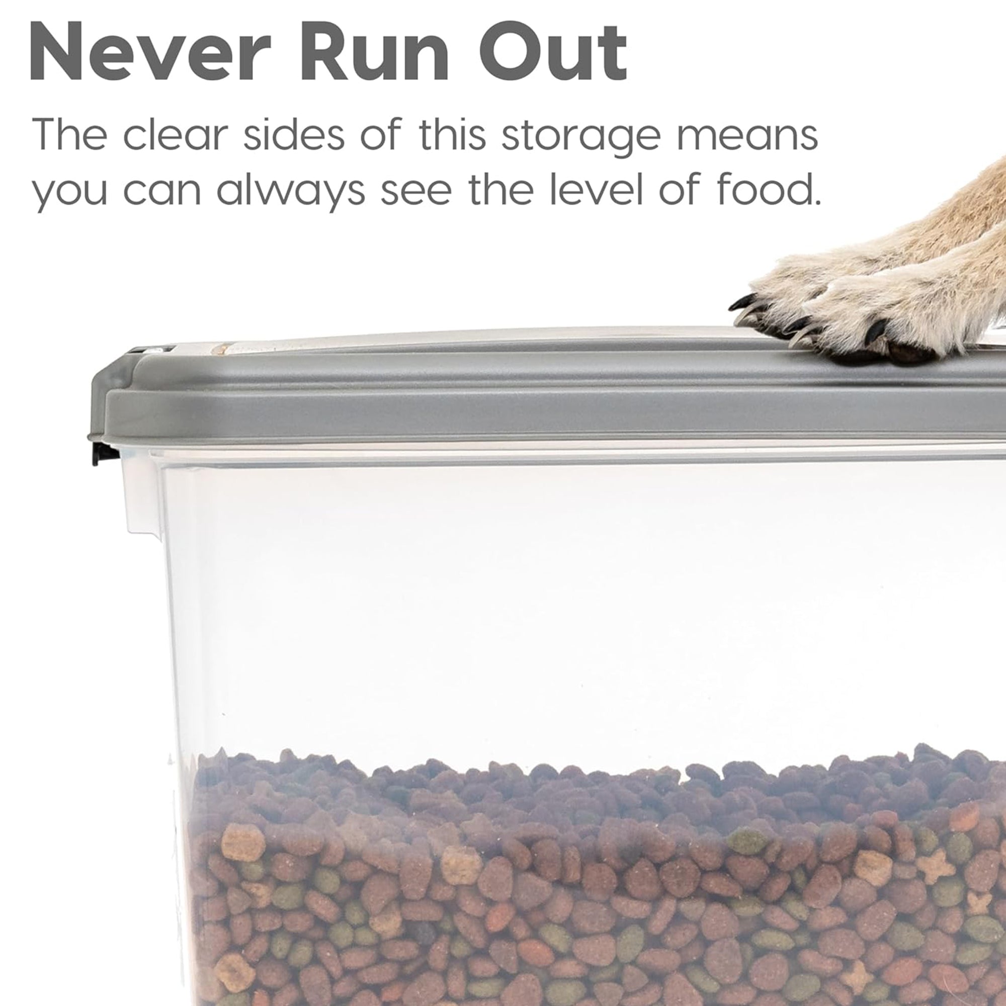 IRIS USA Pet Food Stackable Storage Container, 30 lbs & 11 lbs Combo (Open Box) - VMInnovations