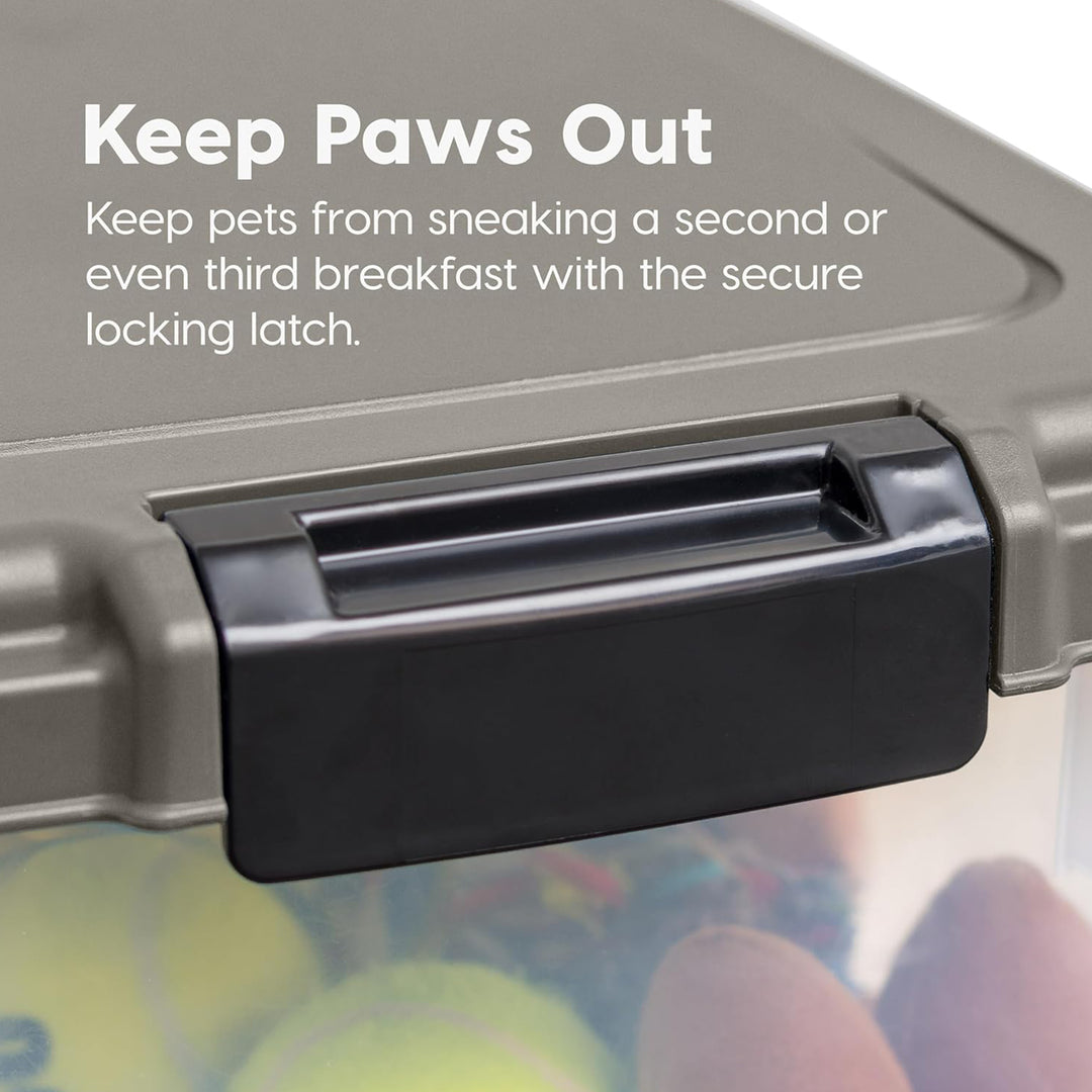 IRIS USA Pet Food Stackable Storage Container w/Scoop, 30 lbs&11 lbs Combo(Used)