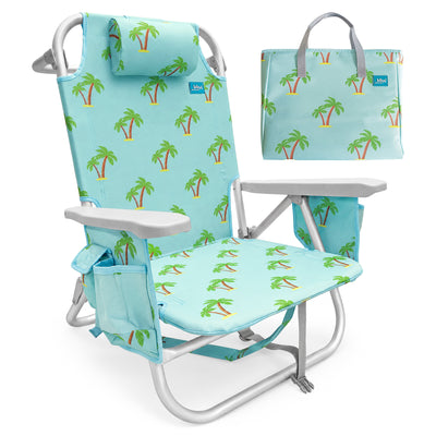 Bliss Hammocks Folding Beach Chair Recliner with Detachable Cooler (Open Box)