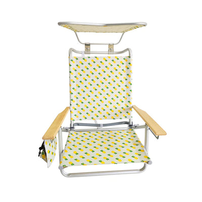 Bliss Hammocks Folding Beach Chair, Backpack Recliner with Canopy (Open Box)