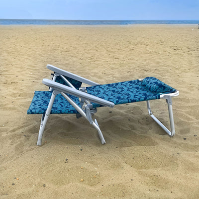 Bliss Hammocks Folding Beach Chair, Backpack Recliner with Towel Rack (Open Box) - VMInnovations
