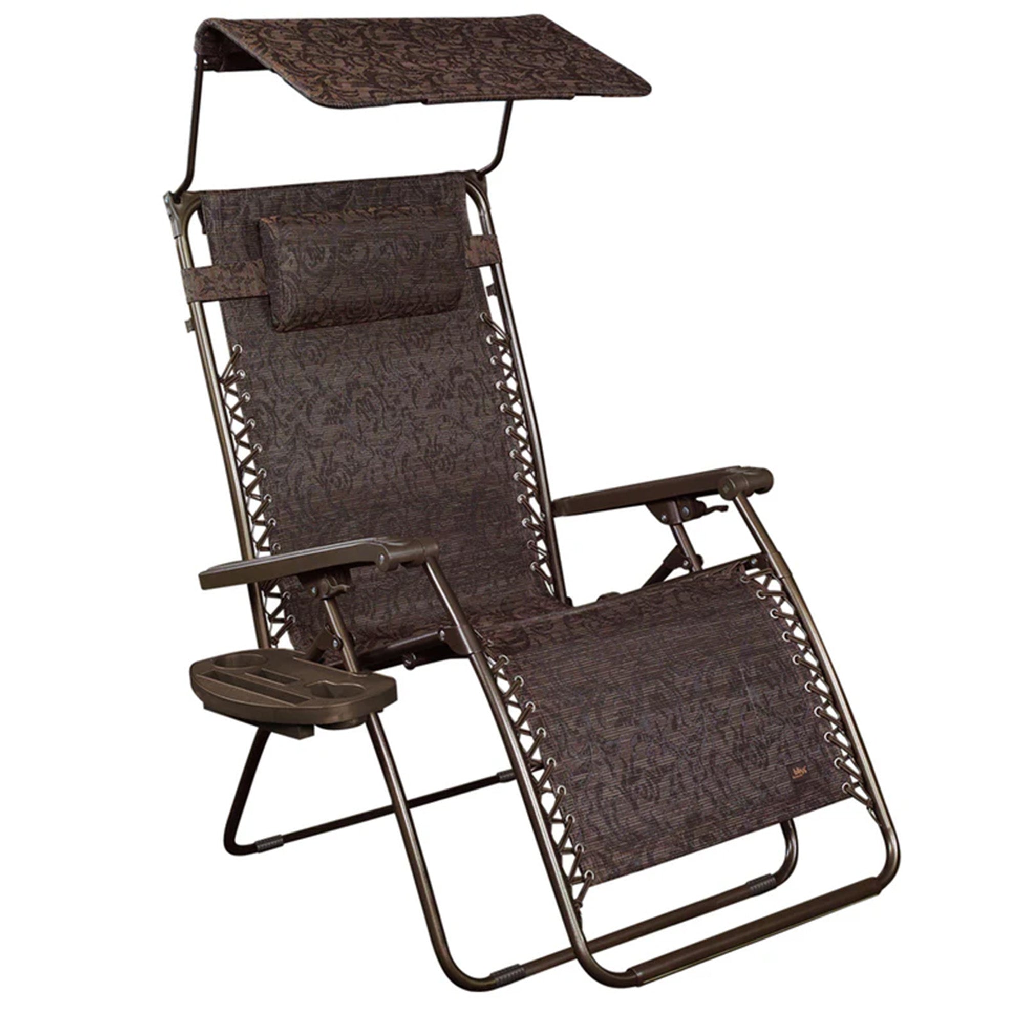 Bliss Hammocks 2 Pack 30" Wide XL Zero Gravity Outdoor Lounge Chair with Canopy