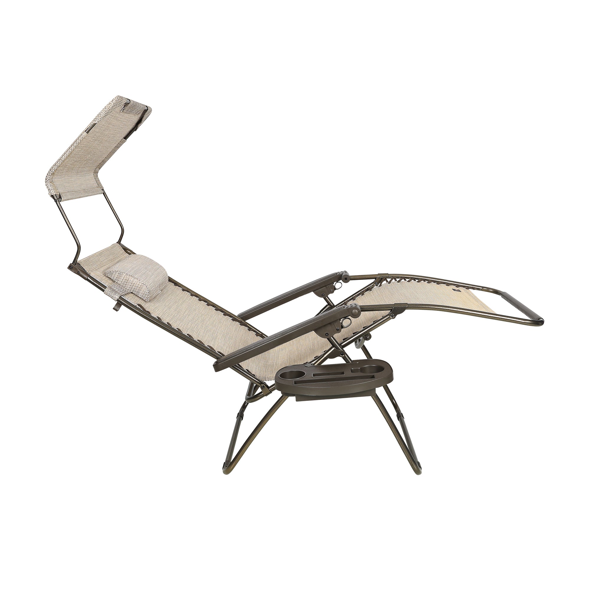 Bliss Hammocks 30" Wide XL Zero Gravity Outdoor Lounge Chair w/ Canopy(Open Box)