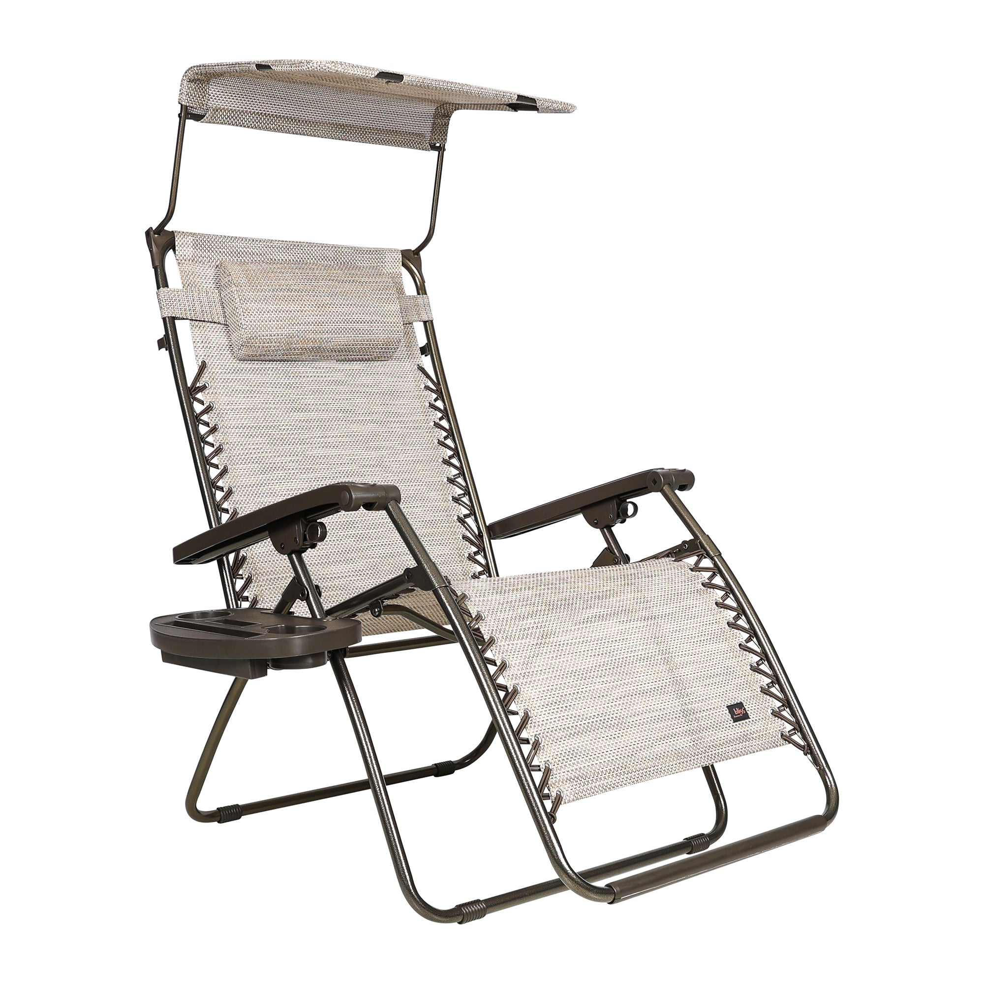 Bliss Hammocks 30" Wide XL Zero Gravity Outdoor Lounge Chair w/ Canopy(Open Box)