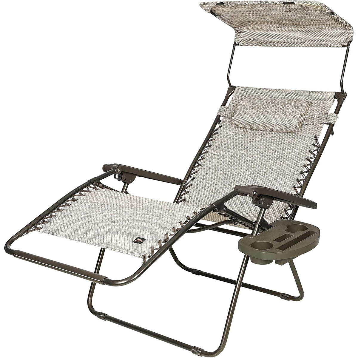 Bliss Hammocks 33" Wide XXL Zero Gravity Outdoor Lounge Chair w/Canopy(Open Box)