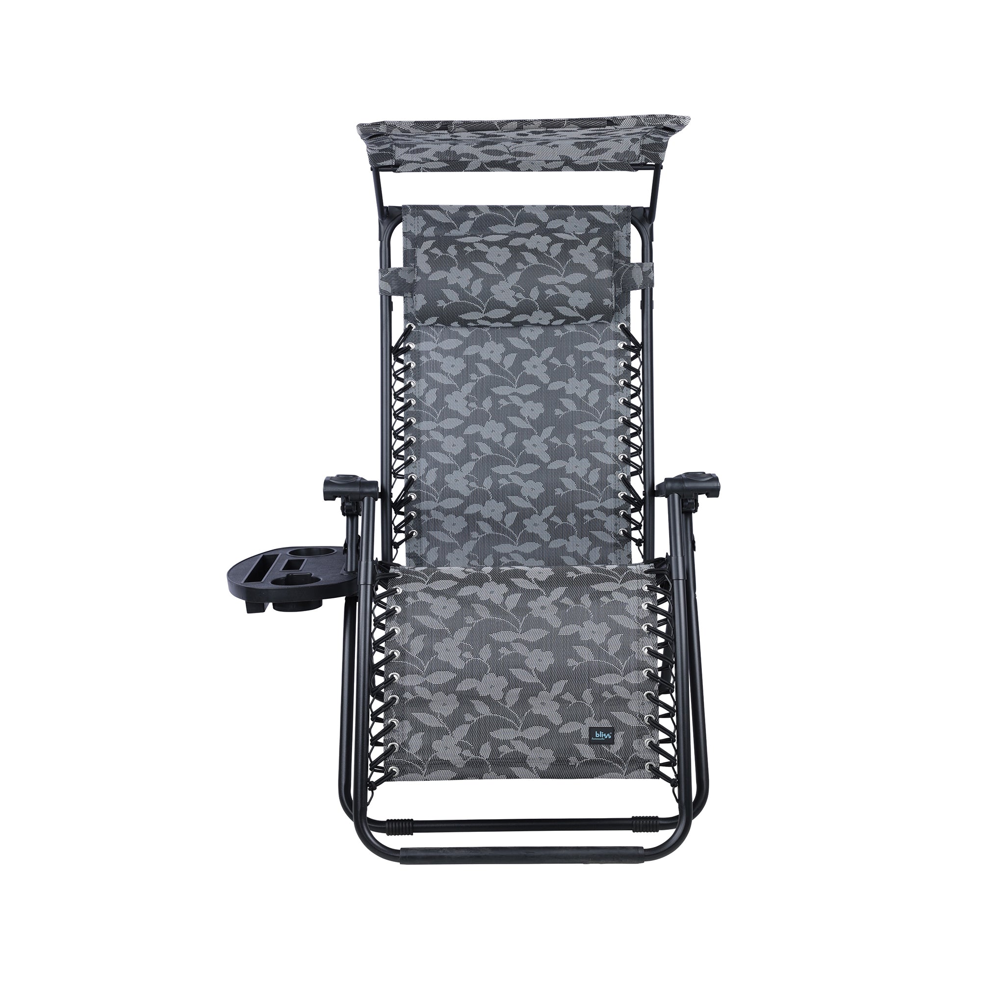 Bliss Hammocks 2 Pack 30" Wide XL Zero Gravity Outdoor Lounge Chair with Canopy