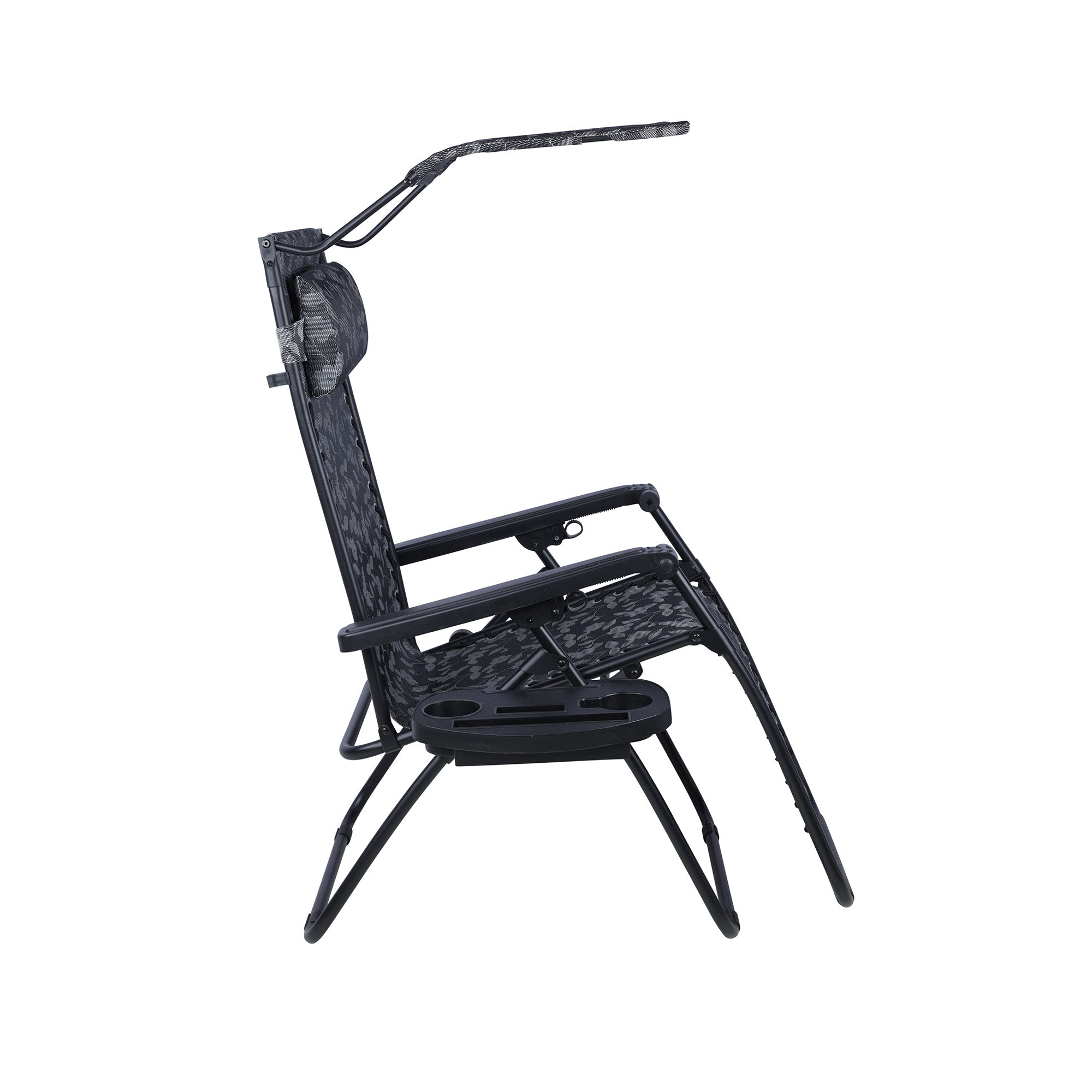 Bliss Hammocks 2 Pack 33" Wide XXL Zero Gravity Outdoor Lounge Chair with Canopy