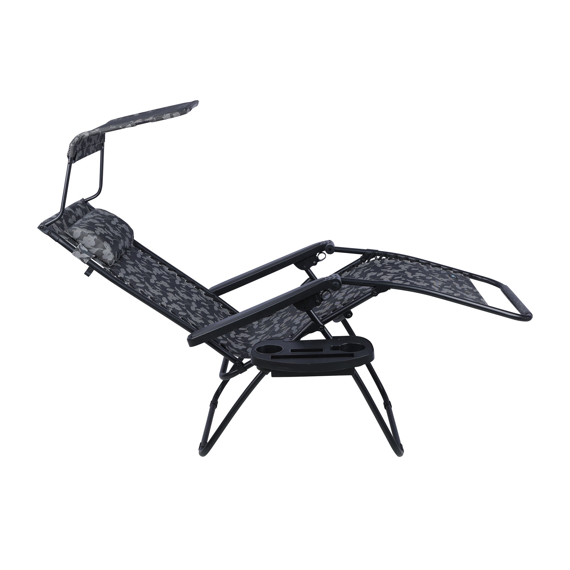 Bliss Hammocks 2 Pack 33" Wide XXL Zero Gravity Outdoor Lounge Chair with Canopy