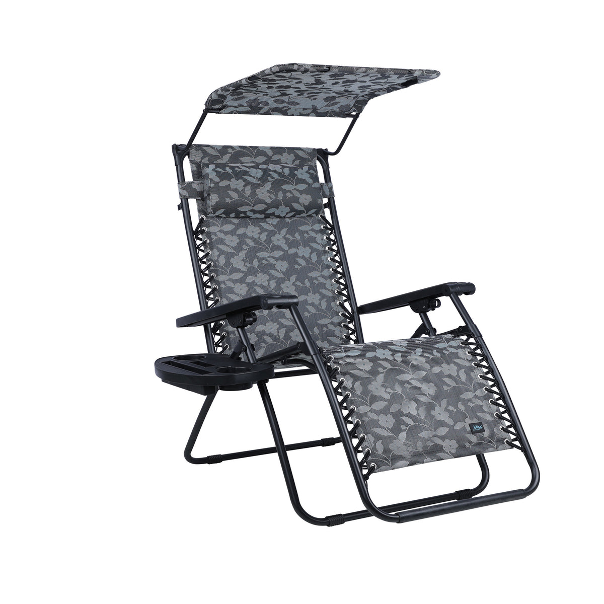 Bliss Hammocks 2 Pack 33" Wide XXL Zero Gravity Outdoor Lounge Chair with Canopy