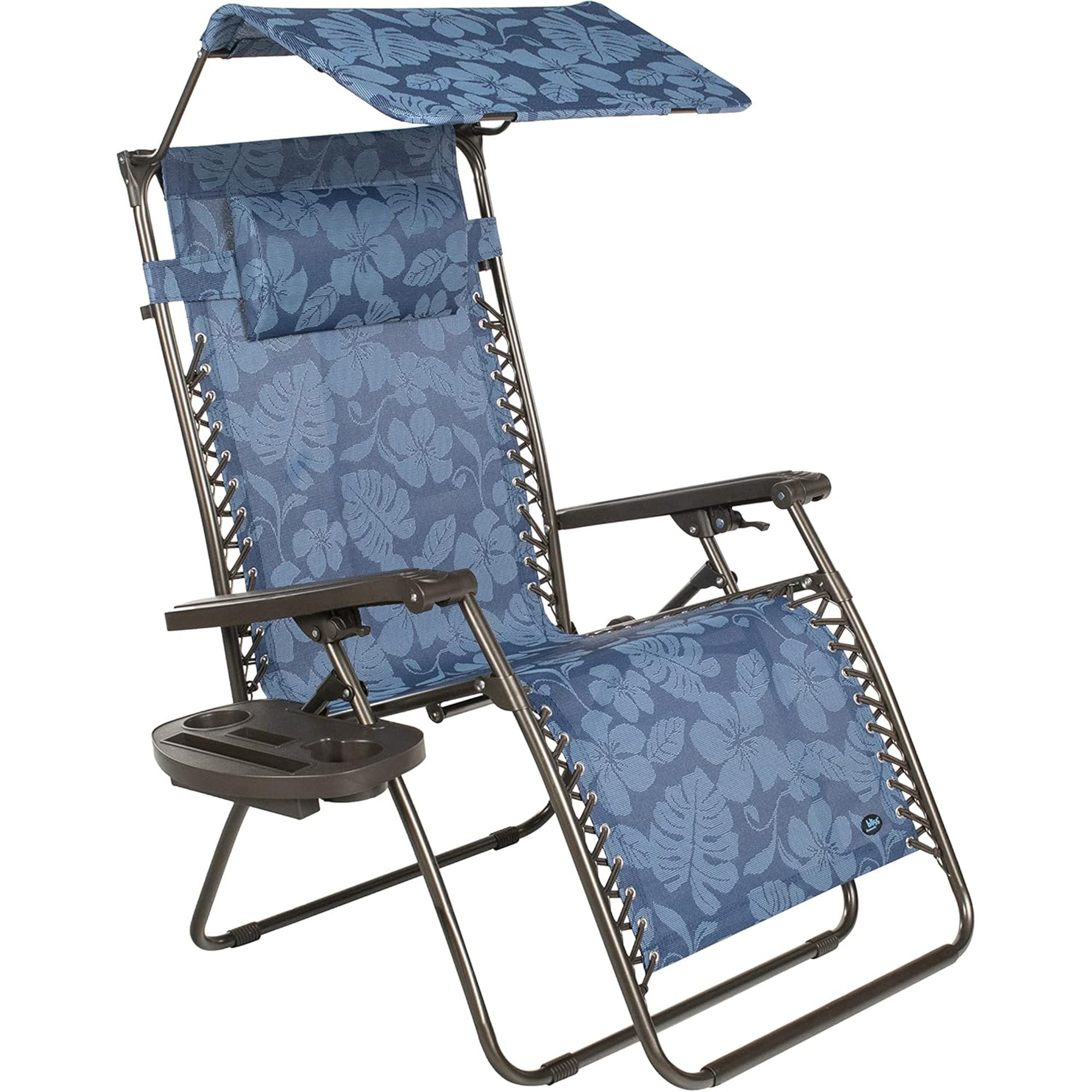 Bliss Hammocks 30" Wide XL Zero Gravity Outdoor Lounge Chair w/ Canopy(Open Box)