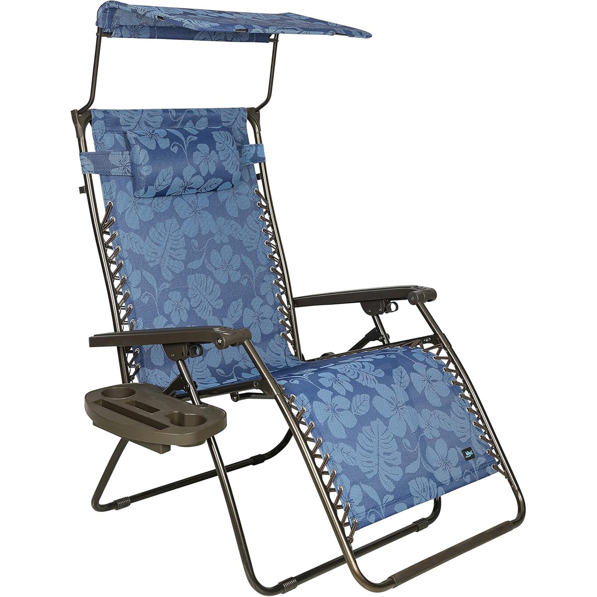 Bliss Hammocks 30" Wide XL Zero Gravity Outdoor Lounge Chair w/ Canopy(Open Box)