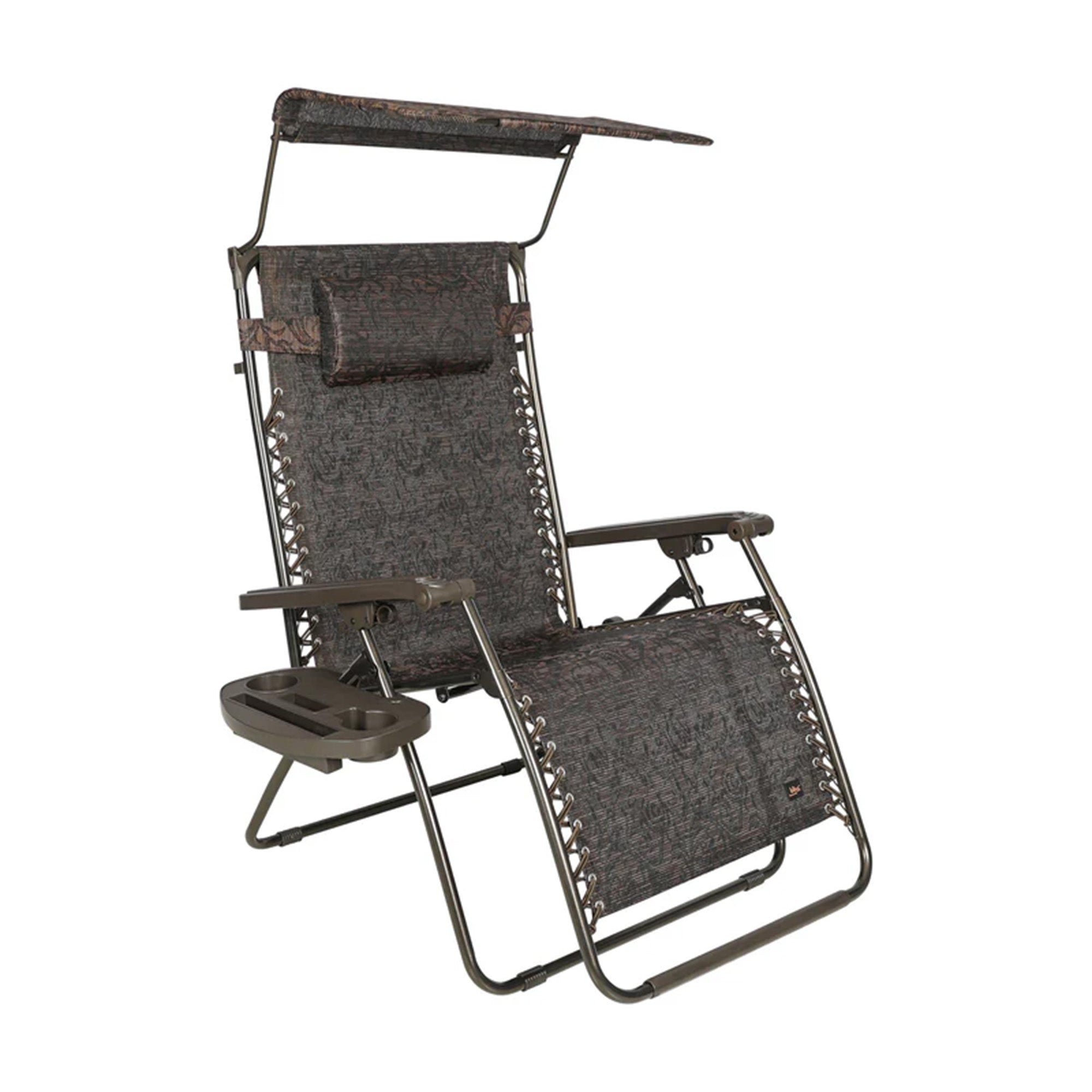 Bliss Hammocks 2 Pack 33" Wide XXL Zero Gravity Outdoor Lounge Chair with Canopy