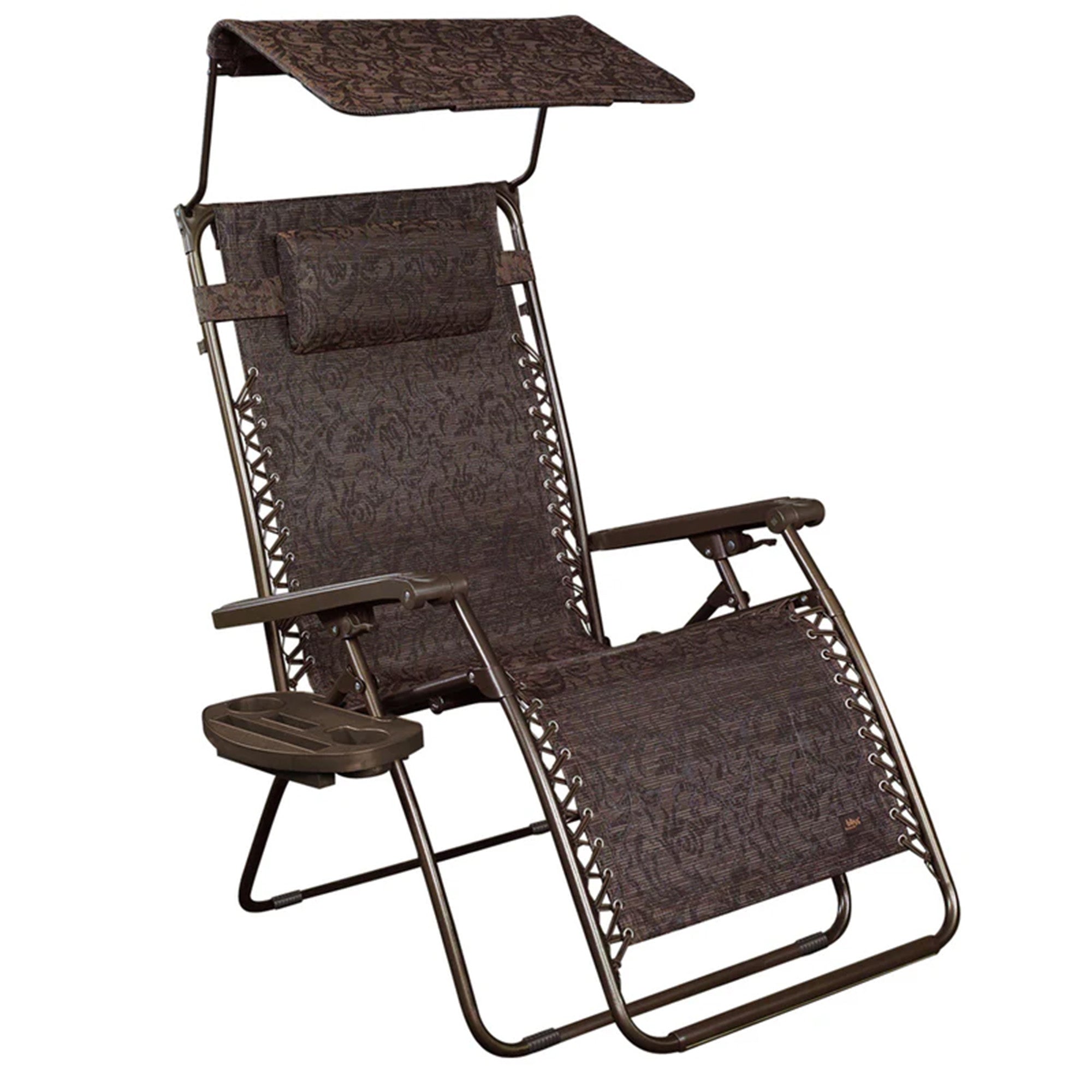 Bliss Hammocks 2 Pack 33" Wide XXL Zero Gravity Outdoor Lounge Chair with Canopy