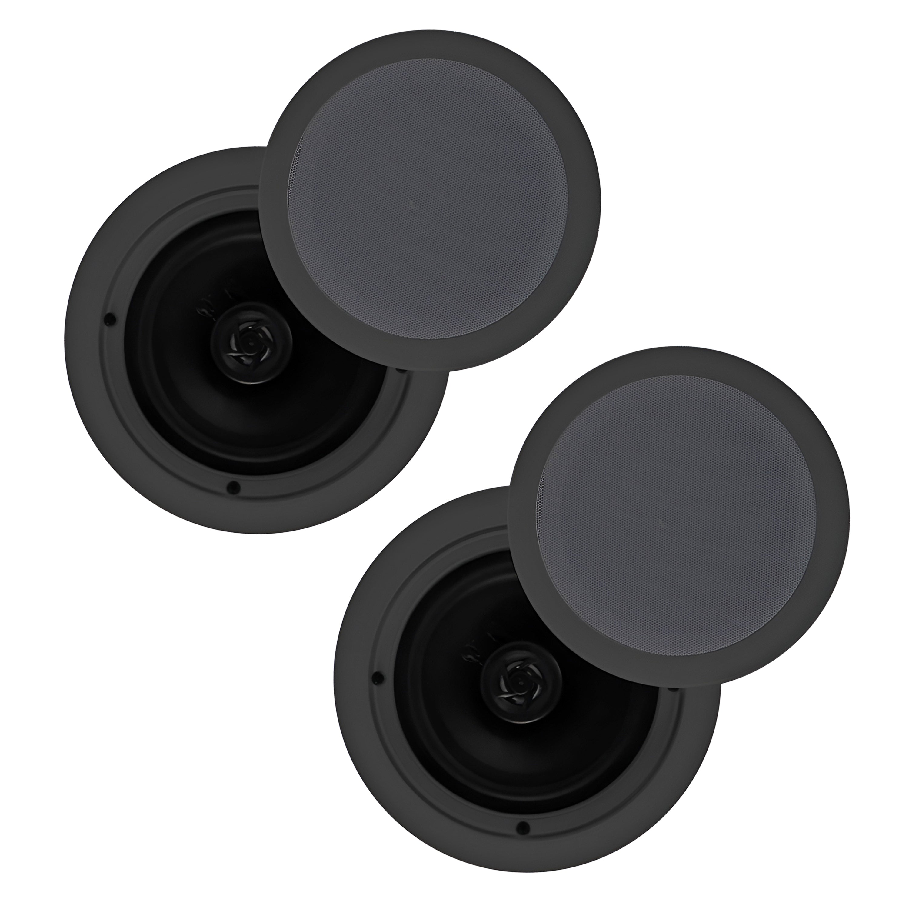 Pyle 200W 6.5" Flush In Wall/In Ceiling Speakers, Spring-Load Terminals, 2 Pack - VMInnovations