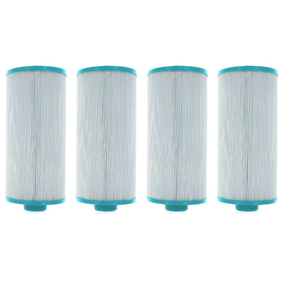 Hurricane 4 Pack Replacement Spa Filter Cartridge for PGS25P4 & 4CH-24, White