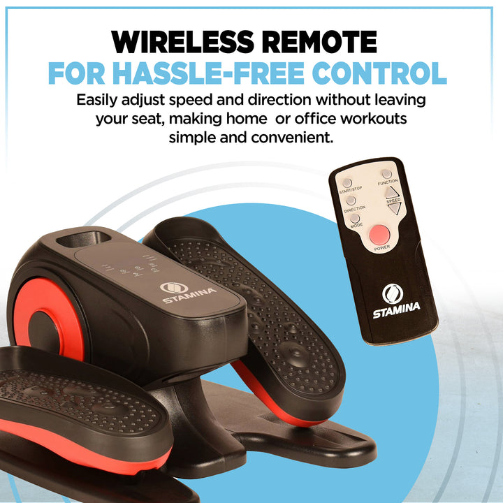 Stamina Motorized Elliptical Compact Seated Fitness Exerciser (Open Box)