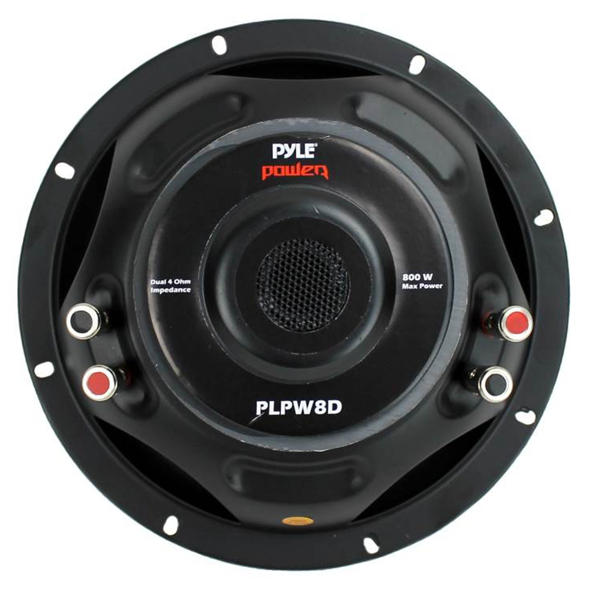 Pyle 8 Inch 1600W DVC 4 Ohm Car Audio Subwoofer Speaker Set, Black (2 Pack) - VMInnovations