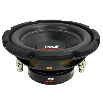Pyle 8 Inch 1600W DVC 4 Ohm Car Audio Subwoofer Speaker Set, Black (2 Pack) - VMInnovations