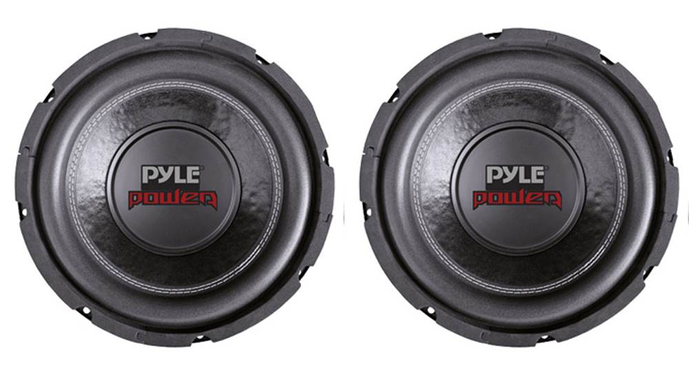 PYLE PLPW6D 6" Dual Voice Coil 4-Ohm Black Car Stereo Audio Subwoofers (2 Pack)