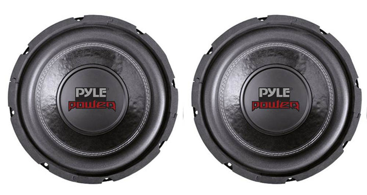 PYLE PLPW6D 6" Dual Voice Coil 4-Ohm Black Car Stereo Audio Subwoofers (2 Pack)