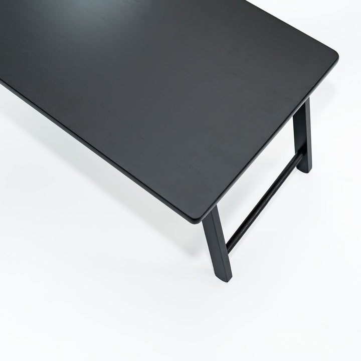 PJ Wood Folding Laptop Desk Tray Portable Bed Table for Computer Work, Black