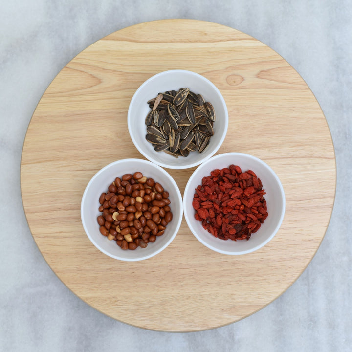 PJ Wood Natural Wooden Lazy Susan Organizer Kitchen Cabinet Tray (Open Box)