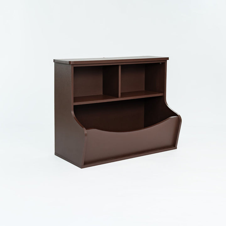 PJ Wood Bookcase, Store or Display Books of Different Sizes (Open Box)