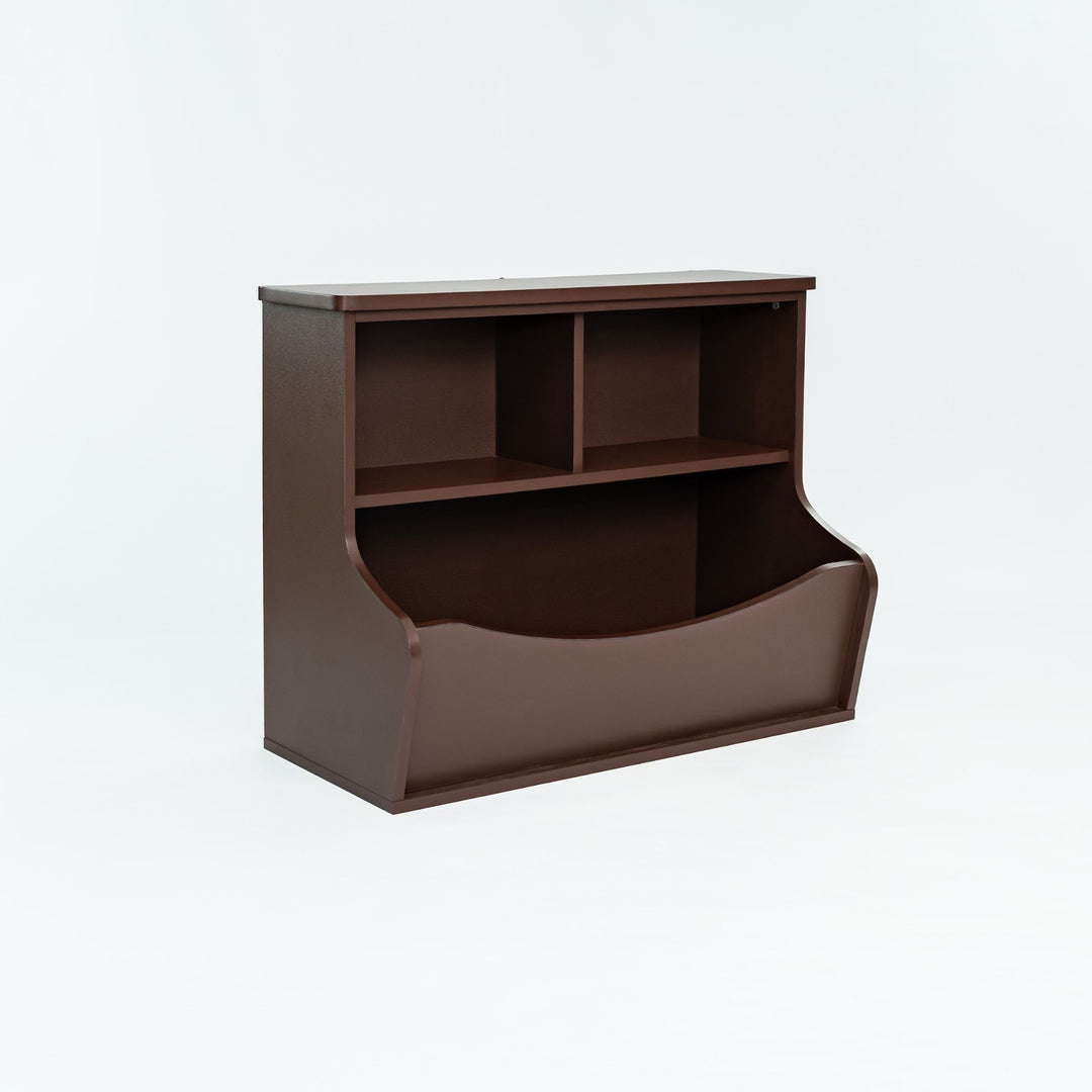 PJ Wood Bookcase, Store or Display Books of Different Sizes (Open Box)
