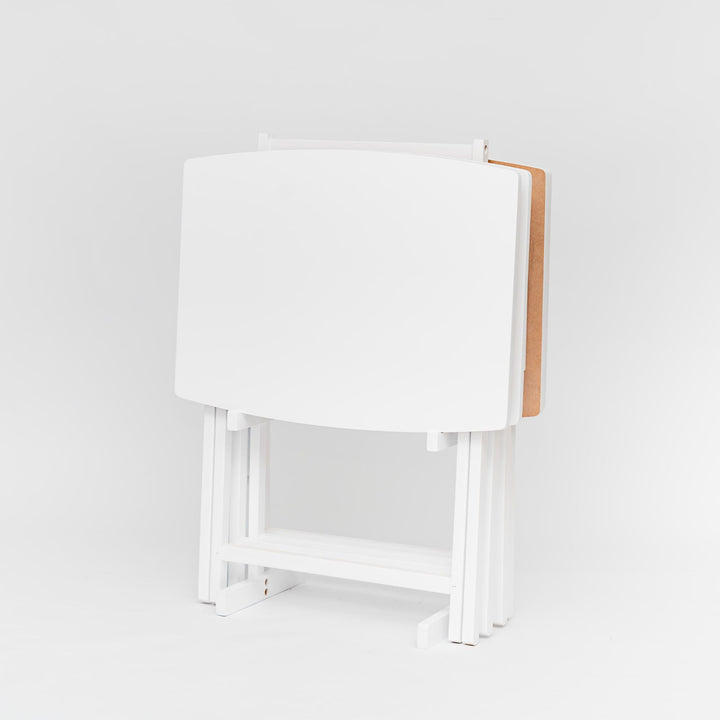 PJ Wood 5 Pack XL Oversize Tray Table Set for Living Room or Kitchen (Open Box)